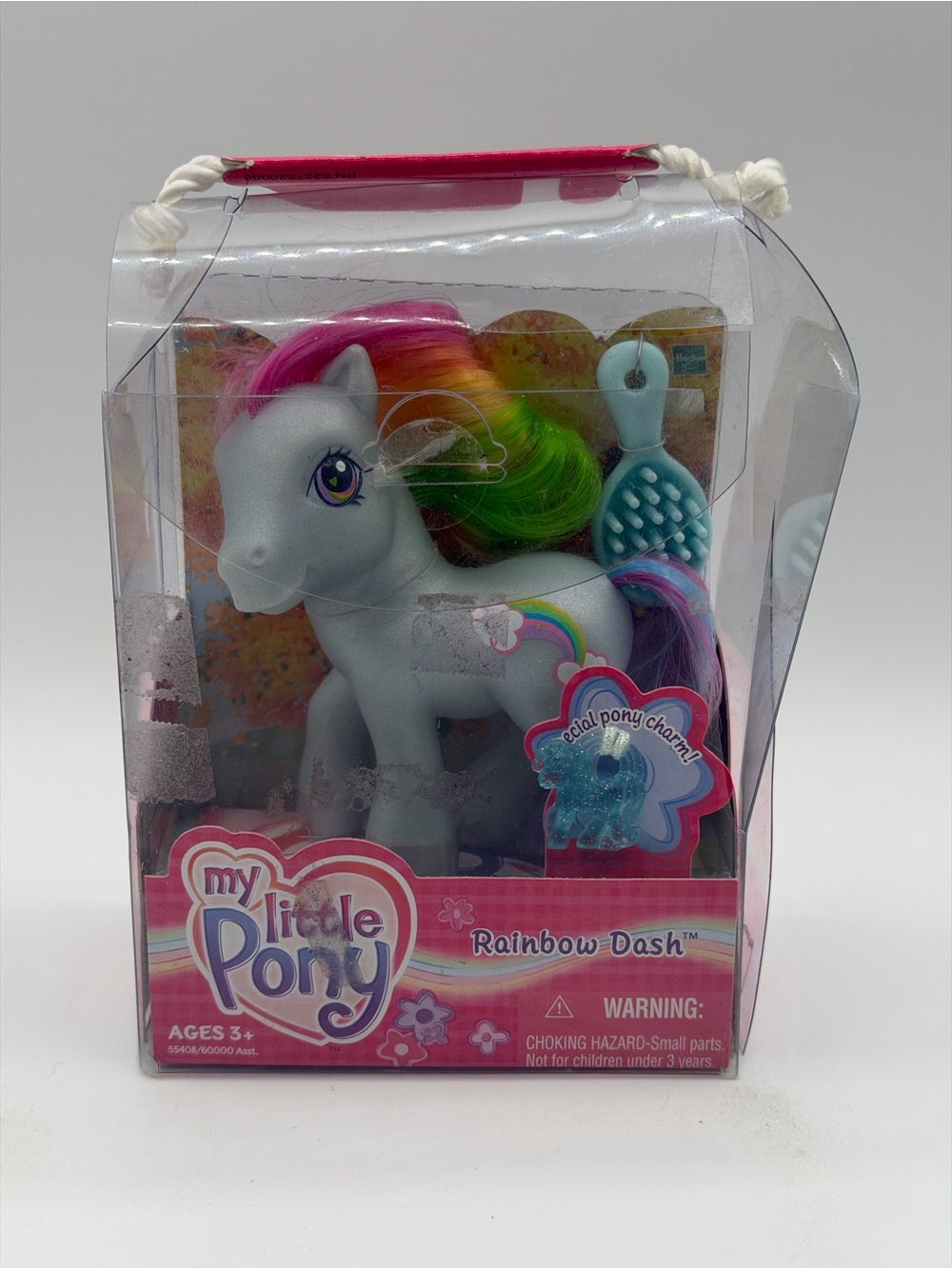 My Little Pony Rainbow Dash & Special Pony Charm Colorful Hair Clouds - Open Box